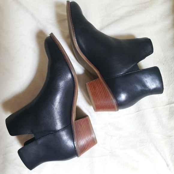 EC COLE HAAN Chelsea chunky LEATHER BOOTS - Picture 4 of 8